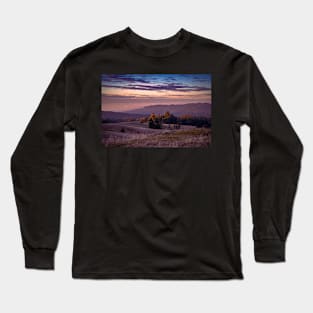 Sunset clouds and redwood trees Long Sleeve T-Shirt